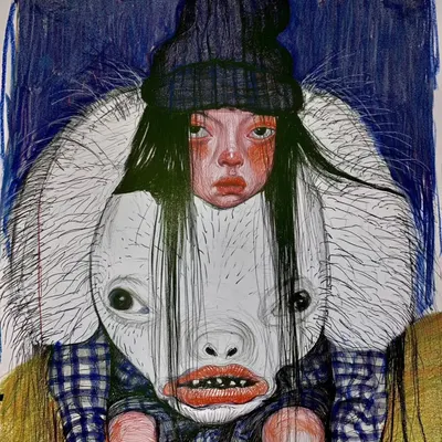 It is eating me alive...Is life really like this? A job you hate. A world at war. And then darkness forever. Nothing. A cruel joke. Sometimes it feels like a stupid jump into the void — and the universe just laughs. We have only here and now and it is scary - AI artwork, 8 Aug 2026