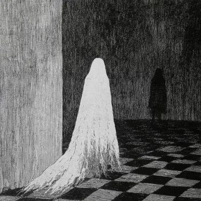 I'm still mourning over ghosts Over ghosts Over ghosts Over ghosts that broke my heart before I met you - AI artwork, 19 Aug 2026
