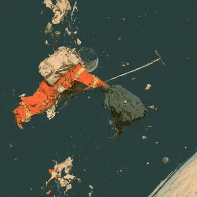 space junk! - AI artwork, 22 Aug 2026